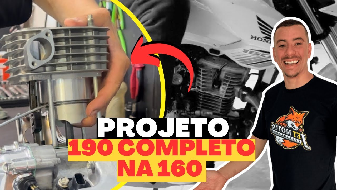 PREPAREI MINHA 160 PARA 190cc VEJA O PASSO A PASSO