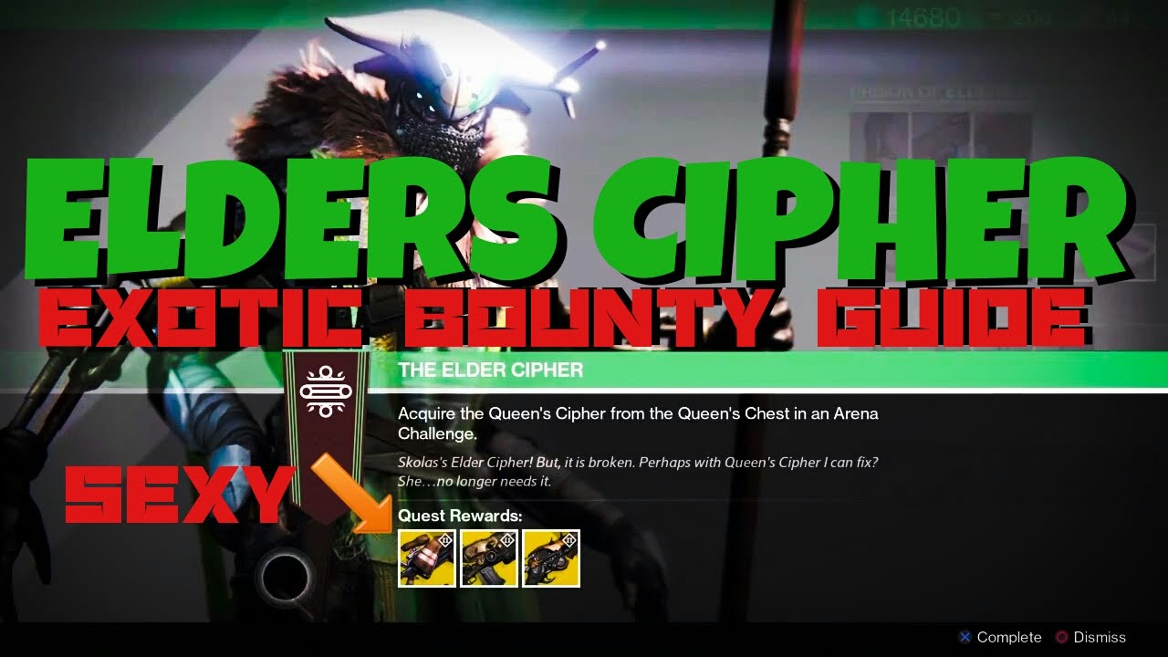 ELDER CIPHER EXOTIC BOUNTY GUIDE