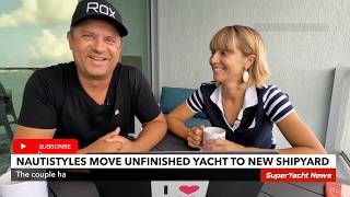 Nautistyles Unfinished Hull Moved to This New Shipyard | SY News