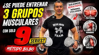 Se puede entrenar tres grupos musculares con solo 9 series?￼
