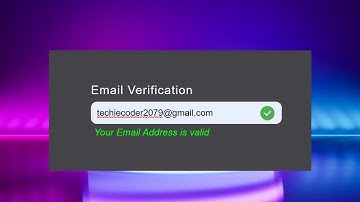 Email Validation Check Using Vanilla Javascript | How To Check Email Valid or Not
