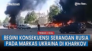 Bom Pasukan Rusia Serang Militer Ukraina di Desa  Zolochiv, Kharkov