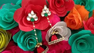 #DIYJewelry#LatestFashion#Reuse trend!?SilkThread Earrings Making at Home#LadyBoseWorld