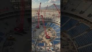 :🏟️ From Empty Land to a World-Class Football Stadium | Full Construction Timelapse ⚽
