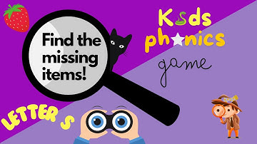 Phonics game for children| Letter S sound objects| Find the hidden objects game|S is for