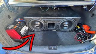 12" SUBS GOT TOO LOUD IN THIS TRUNK!