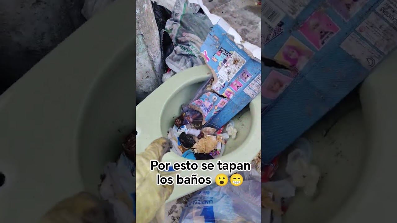 por esto se tapan los ba&ntilde;os💩 #basura #reciclaje #aseo #medioambiente