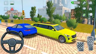 Yellow Limousine Drive-In Taxi #13 - EU and NY Taxi Simulation - Android Gameplay screenshot 2