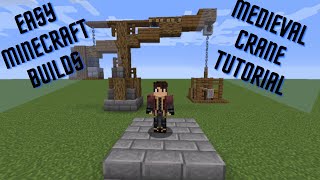 Easy Minecraft Builds: Medieval/Fantasy Crane Tutorial