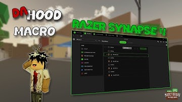 How to Macro with Razer Mouse in Da Hood | Razer Macro | Razer Synapse 4