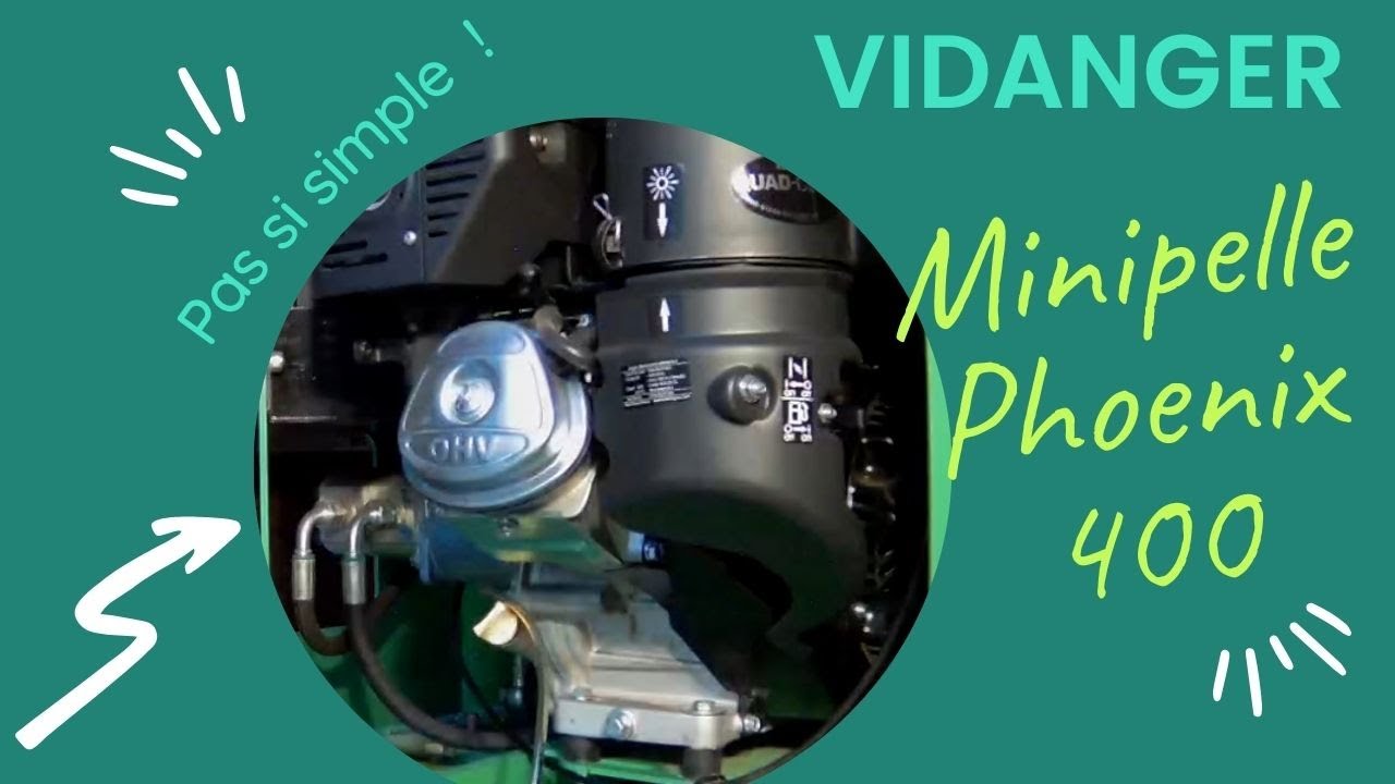 Comment vidanger le moteur d'une minipelle Phoenix 400