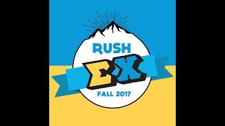 University of Utah - Rush Sigma Chi 2017
