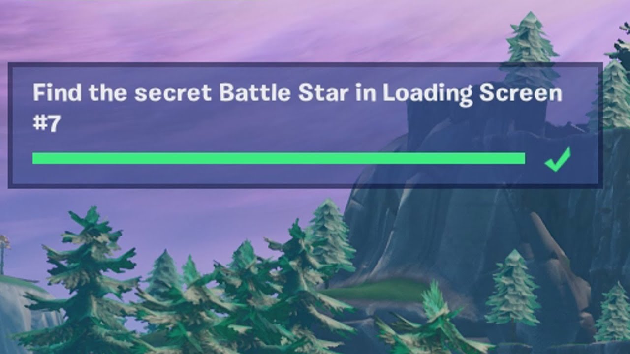 Find the secret Battle Star in Loading Screen 7 - Week 7 Season 8 - YouTube