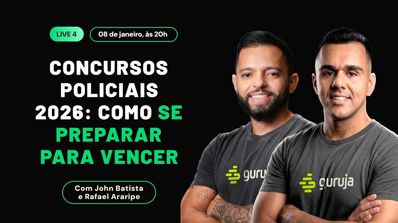 Concursos Policiais 2026: como se preparar para vencer