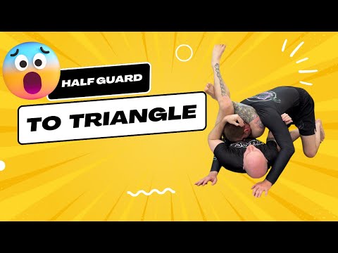 Triangle choke from half guard