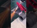 The trick to cutting an axe using a sophisticated welding tool #shorts