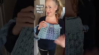 Borsa Blu Mare - Waoo Organza Tre Sfere #uncinetto