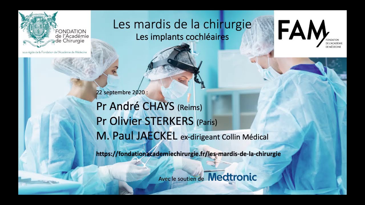[MARDIS DE LA CHIRURGIE] les implants cochléaires et la prise en charge de la surdité profonde