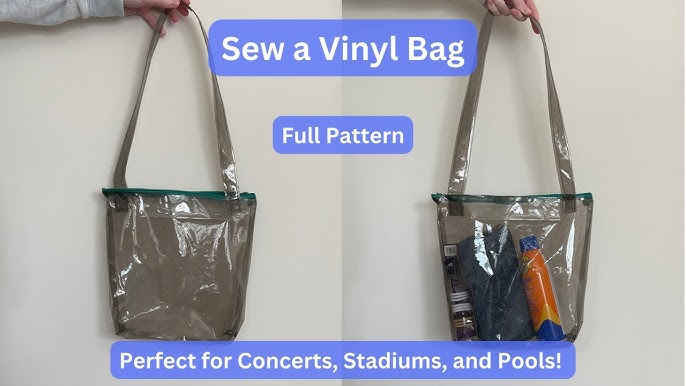 Sew a Clear Bag - DIY Vinyl Stadium Tote - Melly Sews