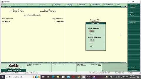 Tally ERP9 Purchase Entry in Tamil