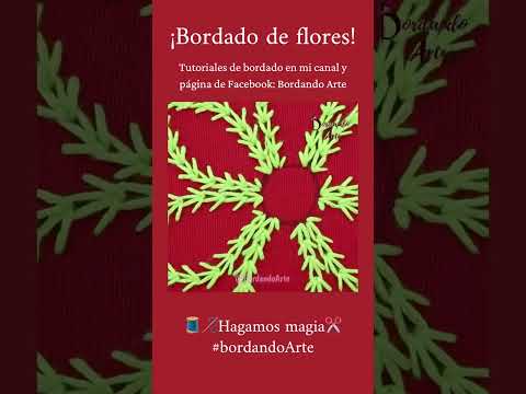 Bordado de flores. ?  ¿Lista? ✨Hagamos magia #bordandoarte ✨?✂️?#bordadofantasia