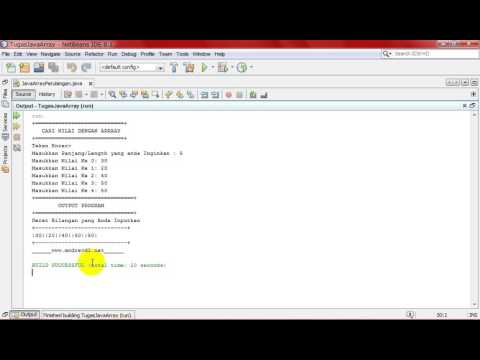 Tugas Pemrograman Java Dasar Perulangan dan Array