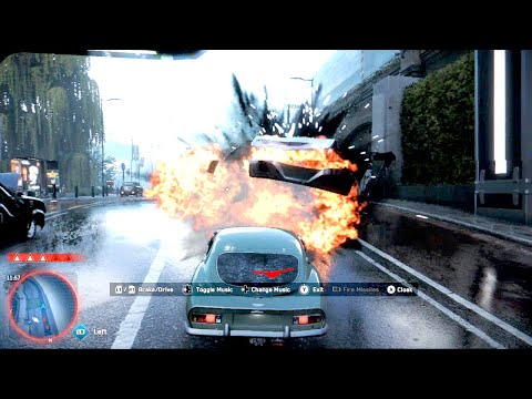Watch Dogs Legion - James Bond 007 Missle Aston Martin Best Car In Game!