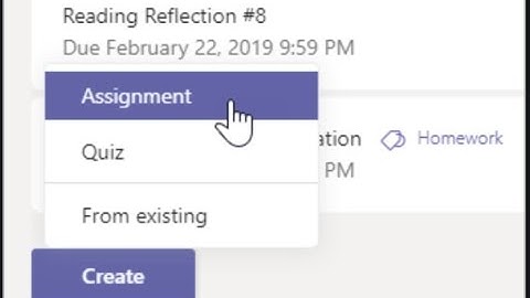 Microsoft Teams- Creating Assignments