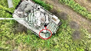 Amazingly Skilled Drone Operator Destroy Russian T-72B Tank