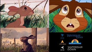 Watership Down (2018/1978/1999-2001): side-by-side comparison