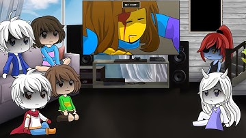 Undertale react to Frisk vs Betty Glitchtale