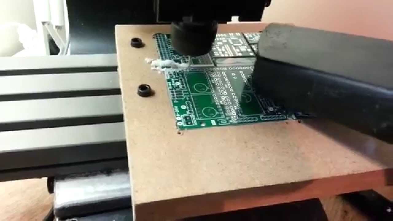 Depanelizing some PCBs with a Taig CNC - YouTube