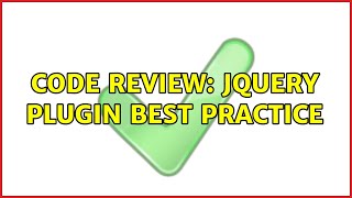 Code Review: jQuery plugin best practice