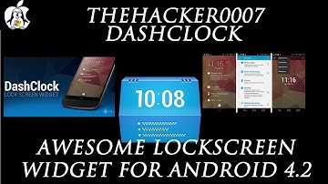 Dashclock- Awesome Lockscreen Widget for Android 4.2