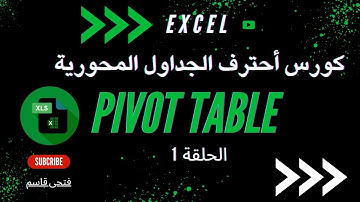 كورس شرح الجداول المحورية pivot table الحلقة 1  الاكسل - excel