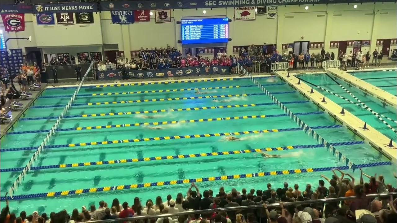 2023 SEC Championship Meet Women’s 800 Free Relay YouTube