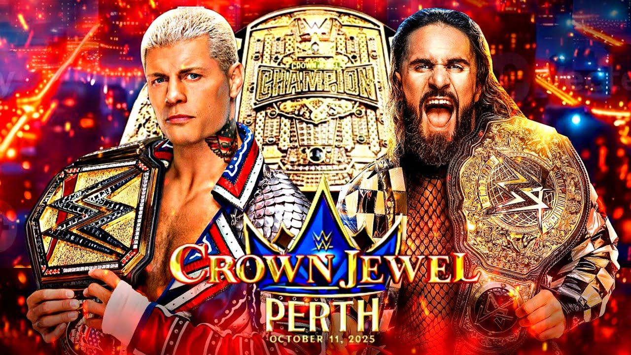 Коди Роудс (ч) против Сета Роллинса (ч) WWE Crown Jewel Perth 2025 Crown Jewel Championship — ПОЛ...