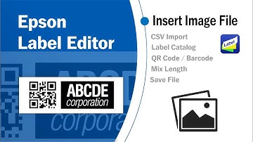 Epson Label Editor Software - Inserting Images into Your Label Designs