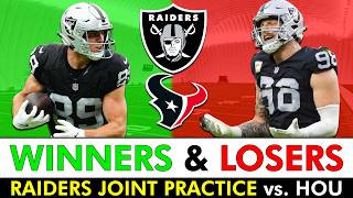 Raiders Joint Practice vs. Texans WINNERS & LOSERS