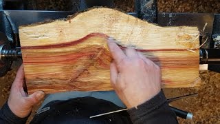 Woodturning Flame box elder pepper mill
