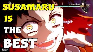 Susamaru DLC Full Moveset and Secret Ultimate Move| Demon Slayer Hinokami Chronicles