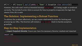 How to Handle Exceptions in Lambda Functions with Pandas