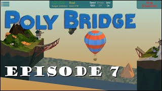Poly Bridge Ep7 - A double Drawbridge?