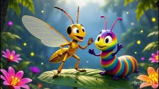 🦗🐛 Melodia Lăcustei și Dansul Omidei – Poveste captivantă despre curaj și imaginație pentru copii