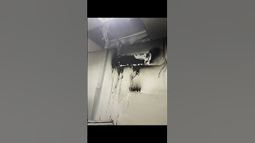 Panasonic A/C sets itself on fire after running for 24h #shorts