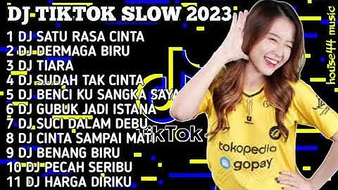 DJ TIKTOK SLOW 2023 NONSTOP - DJ SATU RASA CINTA X DERMAGA BIRU FULL BASS