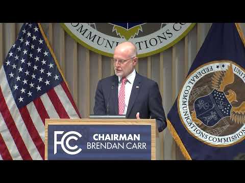 Conferencia de prensa del presidente de la FCC Brendan Carr