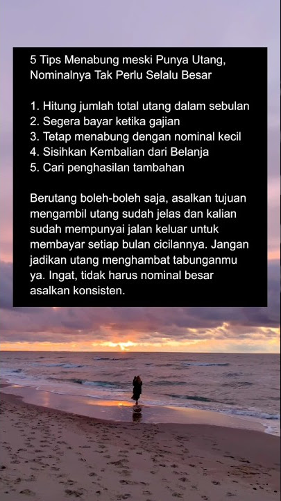 5 Tips Menabung meski Punya Utang, Nominalnya Tak Perlu Selalu Besar