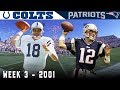 Tom Brady's FIRST Start! (Colts vs. Patriots, 2001)