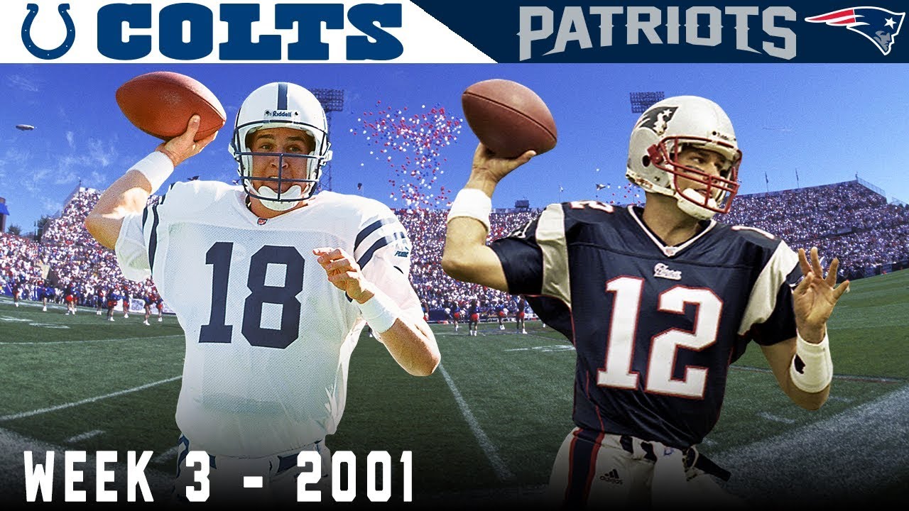 Tom Brady's FIRST Start! (Colts vs. Patriots, 2001)